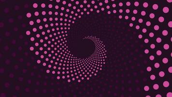 Abstract spiral symbol vortex background in purple and ble vector