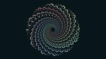 Abstract distance dotted galaxy in vortex style background. vector