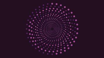 Abstract spiral symbol vortex background in purple and ble vector