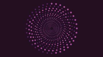 Abstract spiral symbol vortex background in purple and ble vector