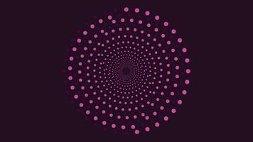 Abstract spiral symbol vortex background in purple and ble vector