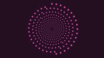 Abstract spiral symbol vortex background in purple and ble vector