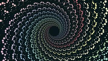 Abstract distance dotted galaxy in vortex style background. vector