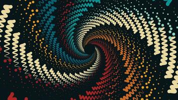 Abstract distance dotted galaxy in vortex style background. vector