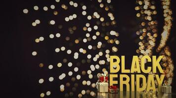 The Black Friday  for Holiday or celebrity and marketing concept 3d rendering photo