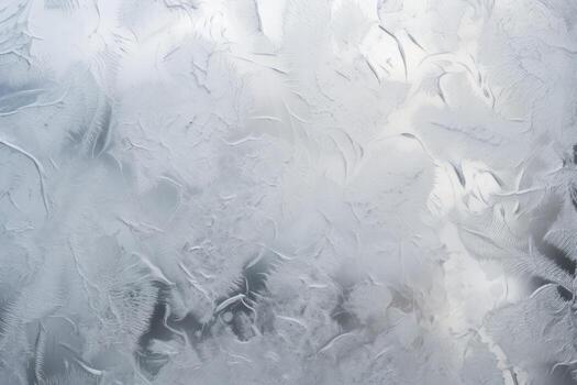 snow frost view from above AI Generative photo