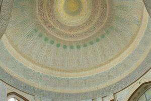 architectural detail of a mosque dome building. background. AI Generative Pro Photo