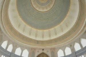 architectural detail of a mosque dome building. background. AI Generative Pro Photo