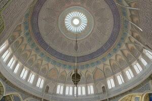 architectural detail of a mosque dome building. background. AI Generative Pro Photo