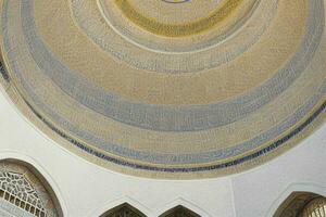 architectural detail of a mosque dome building. background. AI Generative Pro Photo