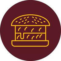 icono de vector de hamburguesa