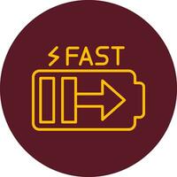 Fast Charge Vector Icon