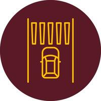 Zebra Crossing Vector Icon