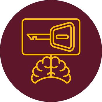 icono de vector clave