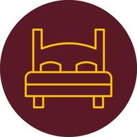 Double Bed Vector Icon