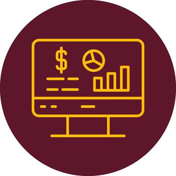 icono de vector de análisis de datos