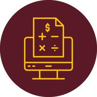 icono de vector de contabilidad