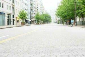 vacío espacio en el calle. antecedentes. ai generativo Pro foto