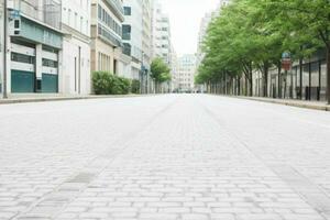 vacío espacio en el calle. antecedentes. ai generativo Pro foto