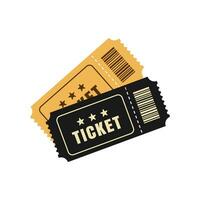 Ticket vector isolated on white background