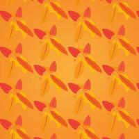 The background design with leaf patterns is suitable for the autumn theme. vector