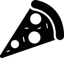 Pizza pedazo plano línea negro icono. vector Delgado firmar de italiano rápido comida café logo . pizzería lata ser usado para digital producto, presentación, impresión diseño y más