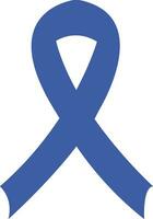 cáncer cinta plano icono. vector conciencia cinta azul color aislado en. internacional día de cáncer, mundo cáncer día. diseño modelo elemento en de moda estilo para gráfico.