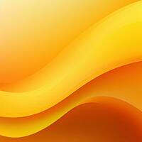 Yellow wavy abstract background for design. Generative AI photo