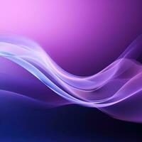 Purple abstract background with the effect of waves, lines, fog. Gradient, design, place for text. Generative AI photo