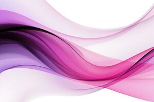 Purple abstract background with the effect of waves, lines, fog. Gradient, design, place for text. Generative AI photo