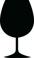 Wine glasses icons set simple symbol of bar, restaurant. Various wine glass flat or line vector black silhouette collection for mobile concept and web design.