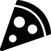 Pizza pedazo plano línea negro icono. vector Delgado firmar de italiano rápido comida café logo . pizzería lata ser usado para digital producto, presentación, impresión diseño y más