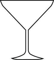 Wine glass icon simple outline symbol of bar, restaurant.Various wine glass line vector black silhouette for mobile concept and web design.