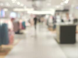 shopping mall blur background photo