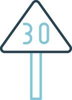 Speed Limit Vector Icon