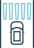 Zebra Crossing Vector Icon