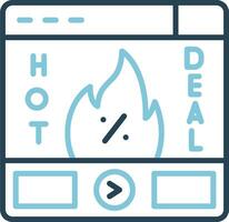 Hot Deal Vector Icon