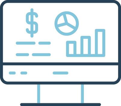 icono de vector de análisis de datos