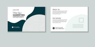 Creative Corporate business POST CARD template design collection free vector