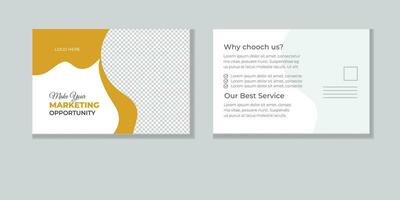 Creative Corporate business POST CARD template design collection free vector