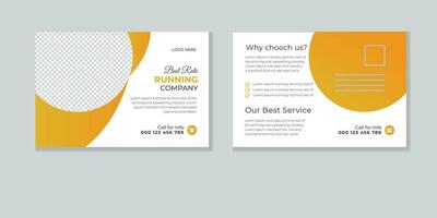 Creative Corporate business POST CARD template design collection free vector
