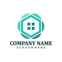 Nature House logo design vector. Creative House logo concepts template vector