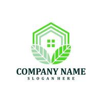 Nature House logo design vector. Creative House logo concepts template vector