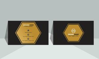 A luxury business card design Corporate template design. vector