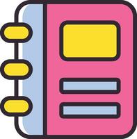 notebook icon design vector