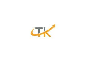 TK letter modern logo design vector icon template