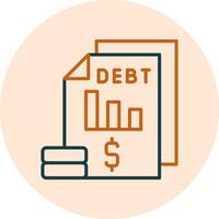 Debt Vector Icon