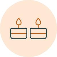 icono de vector de velas