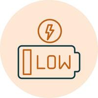 Low Battery Vector Icon