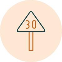 Speed Limit Vector Icon